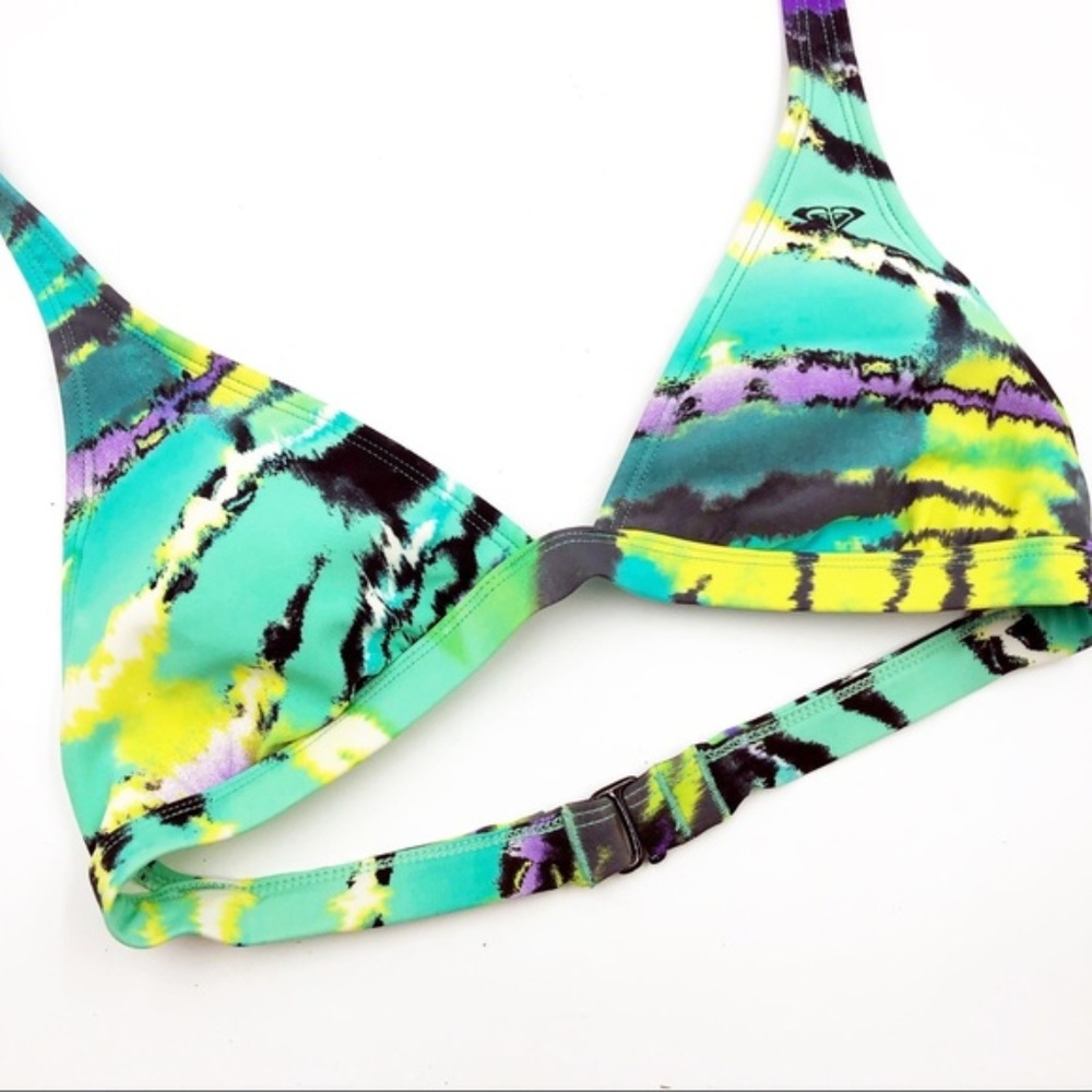 Roxy | Green Tie Dye Bikini Top